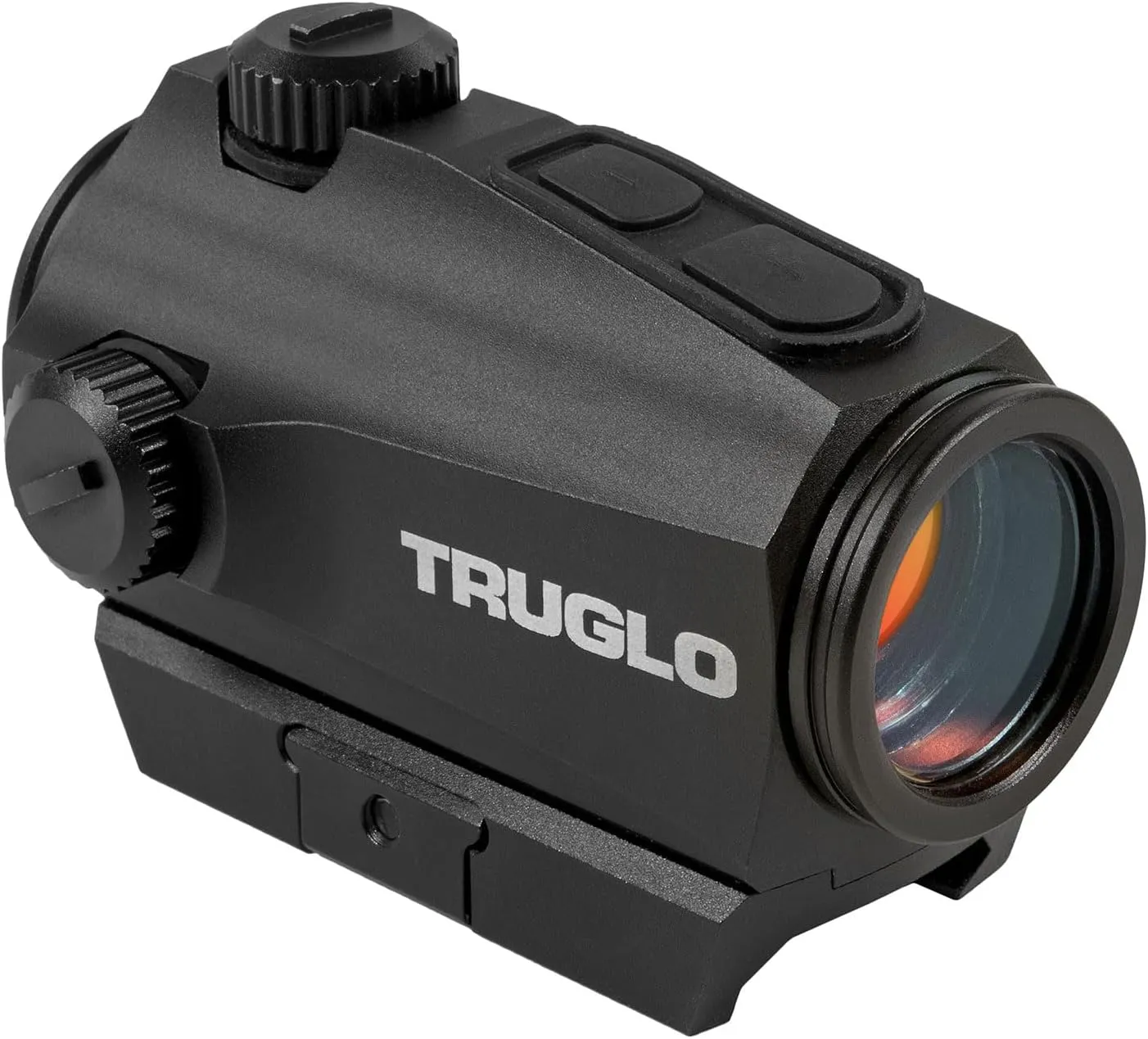 TRUGLO Ignite Mini 22mm 2-MOA Hunting Durable Lightweight Waterproof Fogproof Shock Resistant Adjustable Aluminum Dot Sight | Rubber Lens Cover, Battery, High & Low Mounts Included