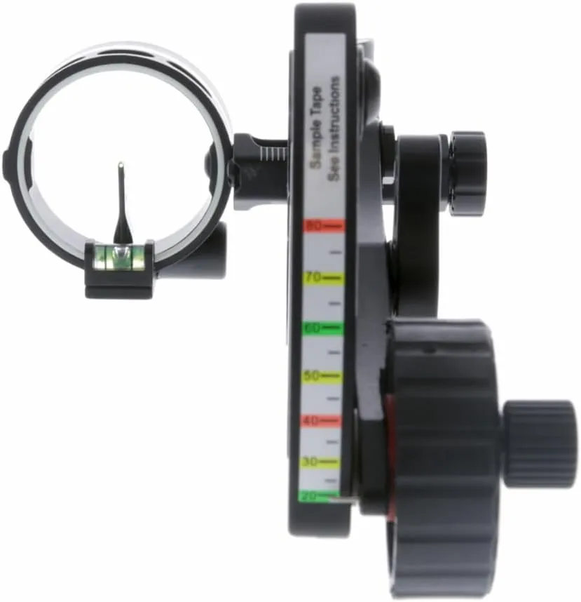 TRUGLO Range Rover Single-Pin Micro-Adjustable Archery Hunting Moving Bow Sight with Zero-in Adjustment Dial - Adjustable Quiver Mount & LED Light Included - Left & Right-Handed Configurations