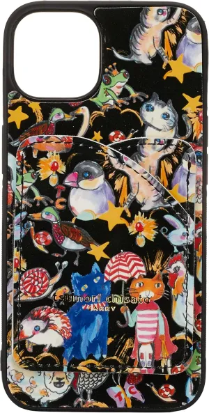 Tsumorichisato Smartphone Case, iPhone Case, Forest Animal Crossings, Women's, Black, F