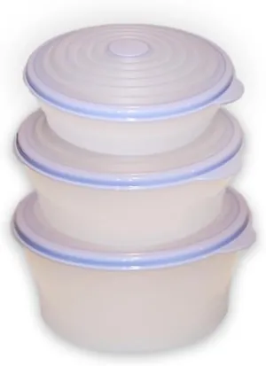 Tupperware Set of Three Stuffables Flexible Expandable Microwave Storage Containers with Blueberry Mist Seal (4 cup, 6 cup & 8 cup capacity)