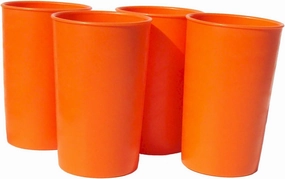 Tupperware Vintage 6 oz Small Stacking Tumblers Set of Orange