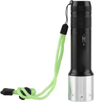 Underwater LED Flashlight, Adjustable 3 Mode Diving Torch, Rugged Aluminum Alloy, Perfect for Outdoor and Underwater Exploration