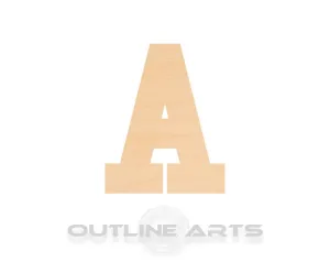 Unfinished Wooden Capital Letter A Shape | Craft Supply **Bulk Pricing Available**  SHIPS FAST*thicknesses are NOMINAL*