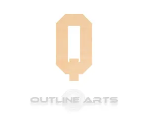 Unfinished Wooden Capital Letter Q Shape | Craft Supply **Bulk Pricing Available**  SHIPS FAST*thicknesses are NOMINAL*