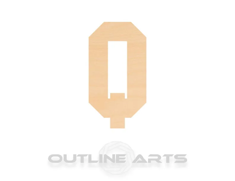 Unfinished Wooden Capital Letter Q Shape | Craft Supply **Bulk Pricing Available**  SHIPS FAST*thicknesses are NOMINAL*