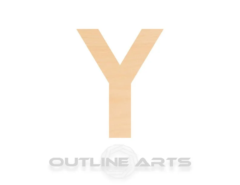 Unfinished Wooden Capital Letter Y Shape | Craft Supply **Bulk Pricing Available**  SHIPS FAST*thicknesses are NOMINAL*