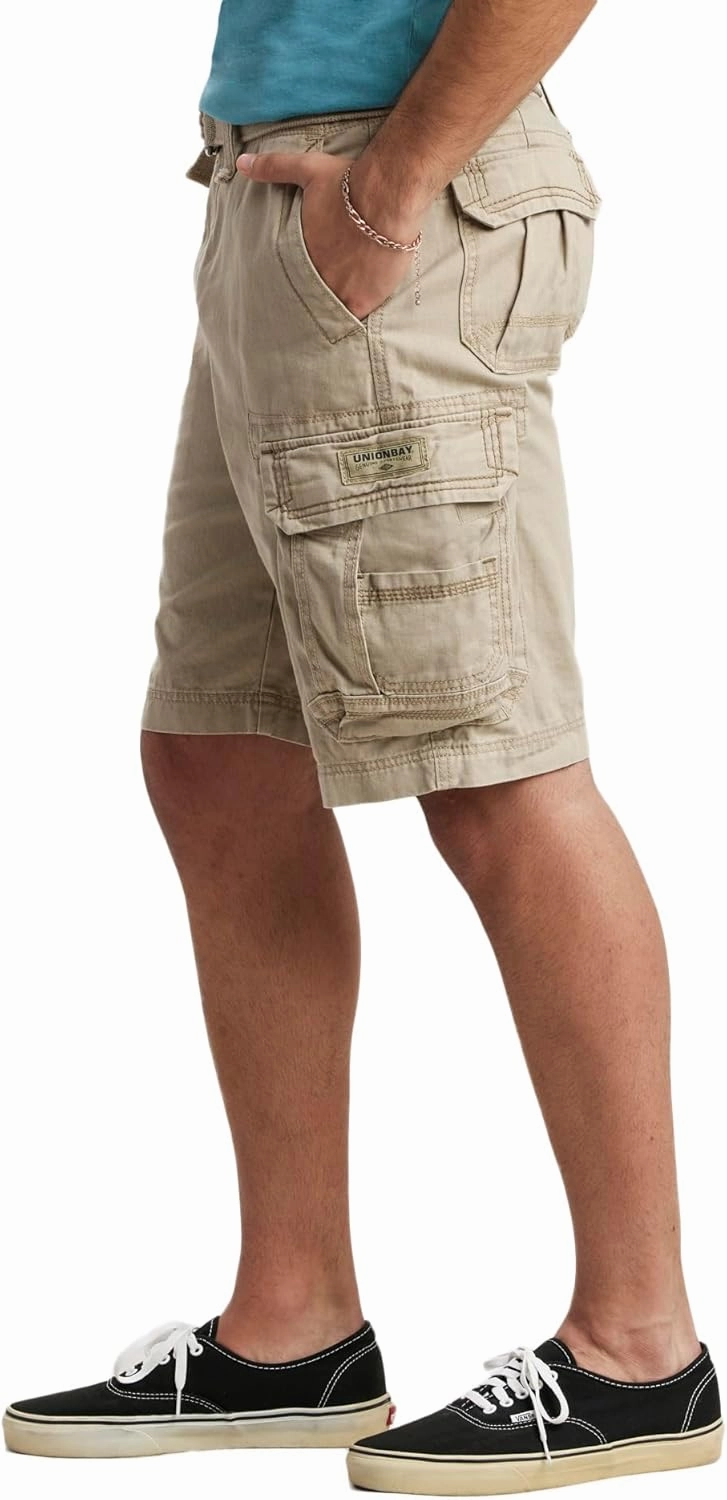 UNIONBAY Men's Survivor Belted Cargo Short-Reg and Big & Tall Sizes