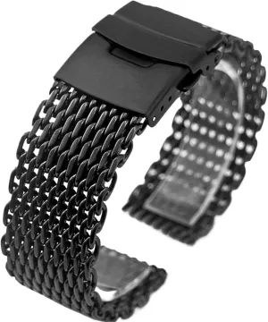 Unisex stainless steel mesh strap, quick-release adjustable strap