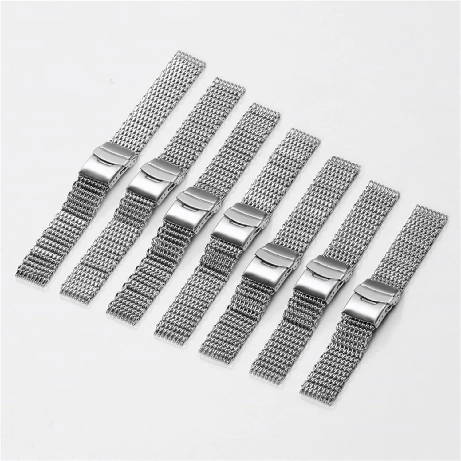 Unisex stainless steel mesh strap, quick-release adjustable strap