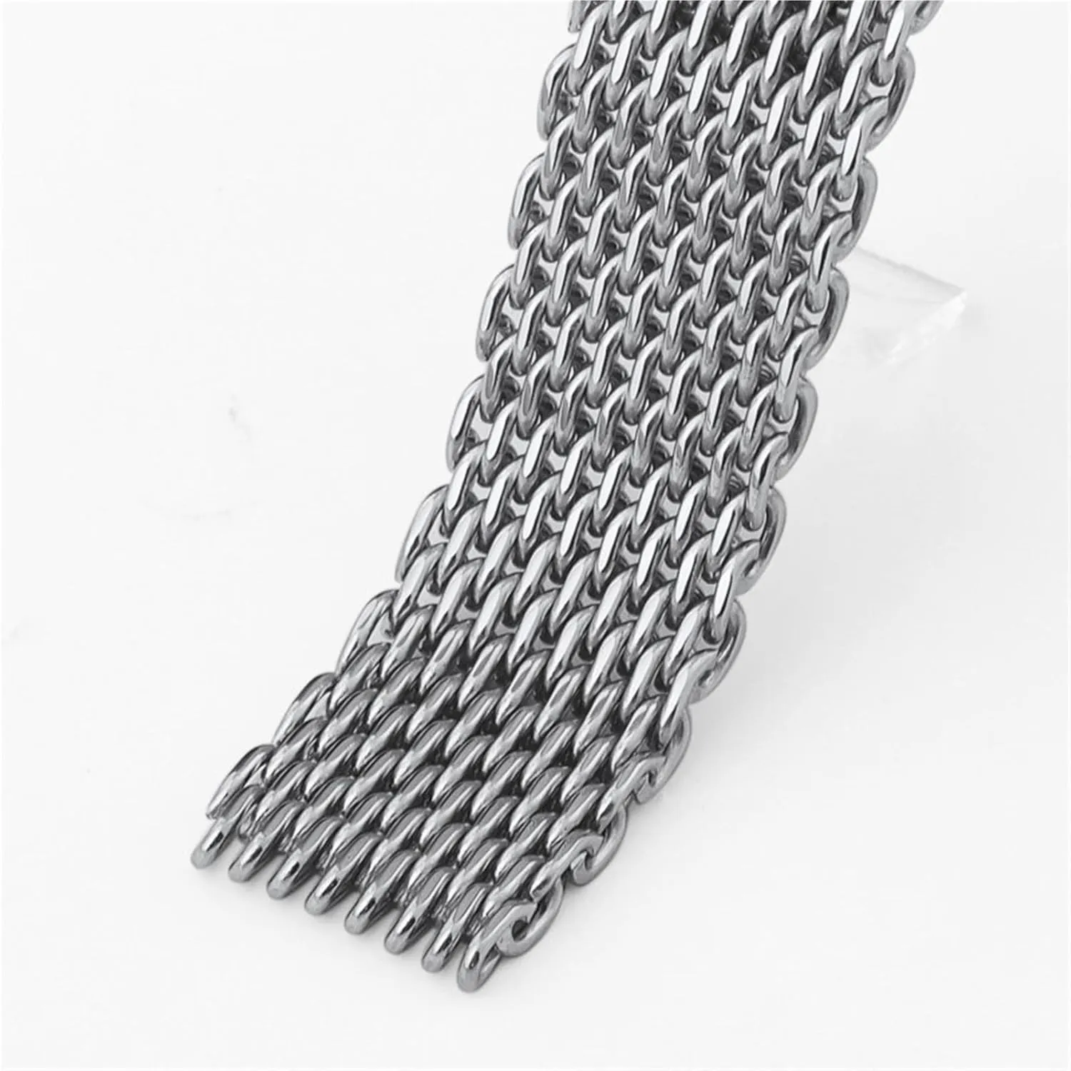 Unisex stainless steel mesh strap, quick-release adjustable strap