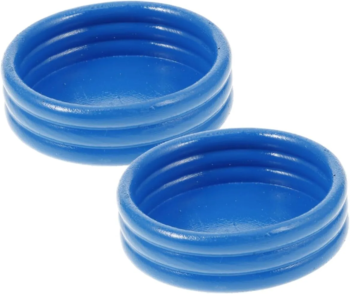 UPKOCH 2pcs Miniature Dollhouse Pool Inflatable Pool Accessories for Dollhouse Beach Decor for Creative DIY Projects Safe Materials for Collectors