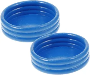 UPKOCH 2pcs Miniature Dollhouse Pool Inflatable Pool Accessories for Dollhouse Beach Decor for Creative DIY Projects Safe Materials for Collectors
