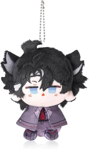 UTIEHD Genshin Impact Plush Keychains, Cute 4-Inch Collectible Doll - Compact Size for Bags and Keys for Fans (Wriothesley)