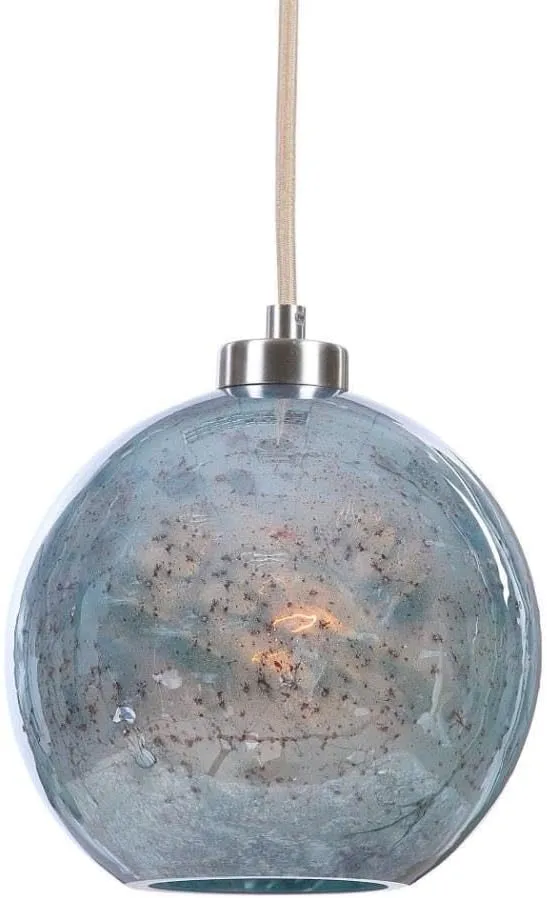 Uttermost Gemblue Glass Mini Pendant Light