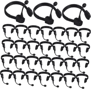 Vaguelly 50pcs Miniature Dollhouse Headset Accessories Creative Microphone Headphones for Doll Decor Lightweight Headsets for Pretend Play and Crafts
