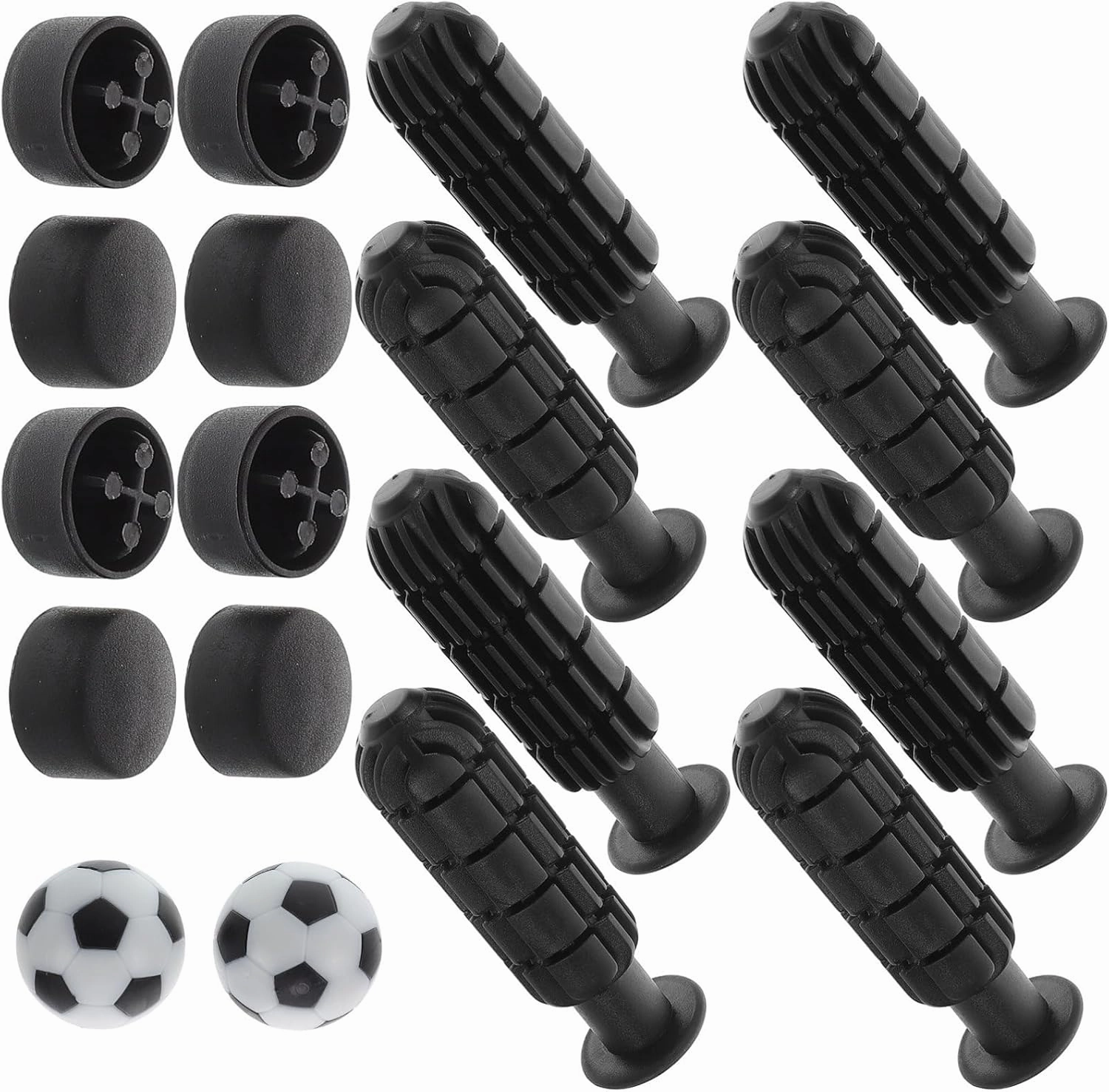 VANZACK Foosball Table Handles Comfortable Grip Small Replacement Parts for Football Game Set of 1