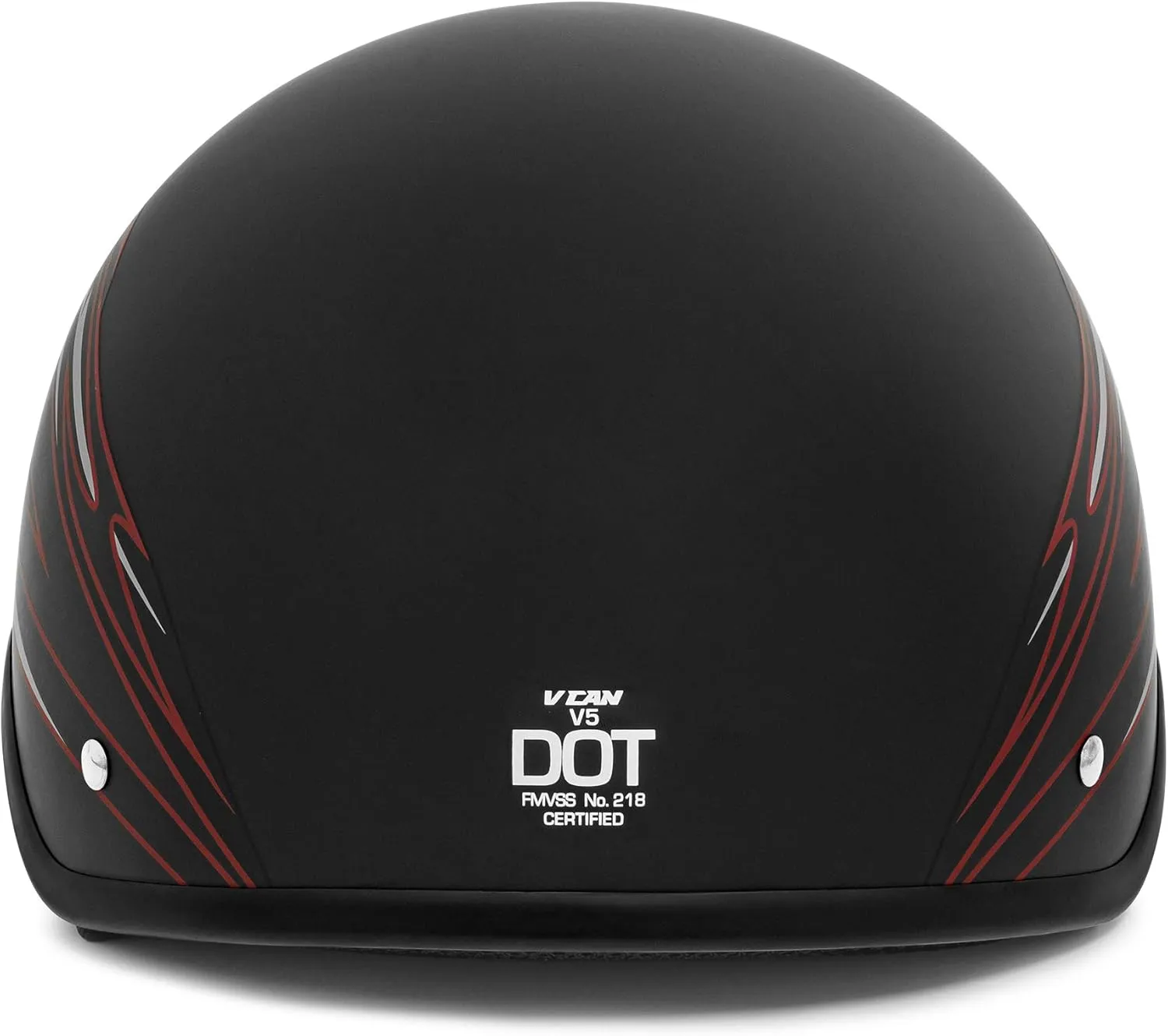VCAN Cruiser Solid Half Face Motorcycle Helmet