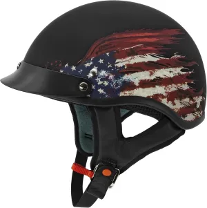 VCAN Cruiser Solid Half Face Motorcycle Helmet