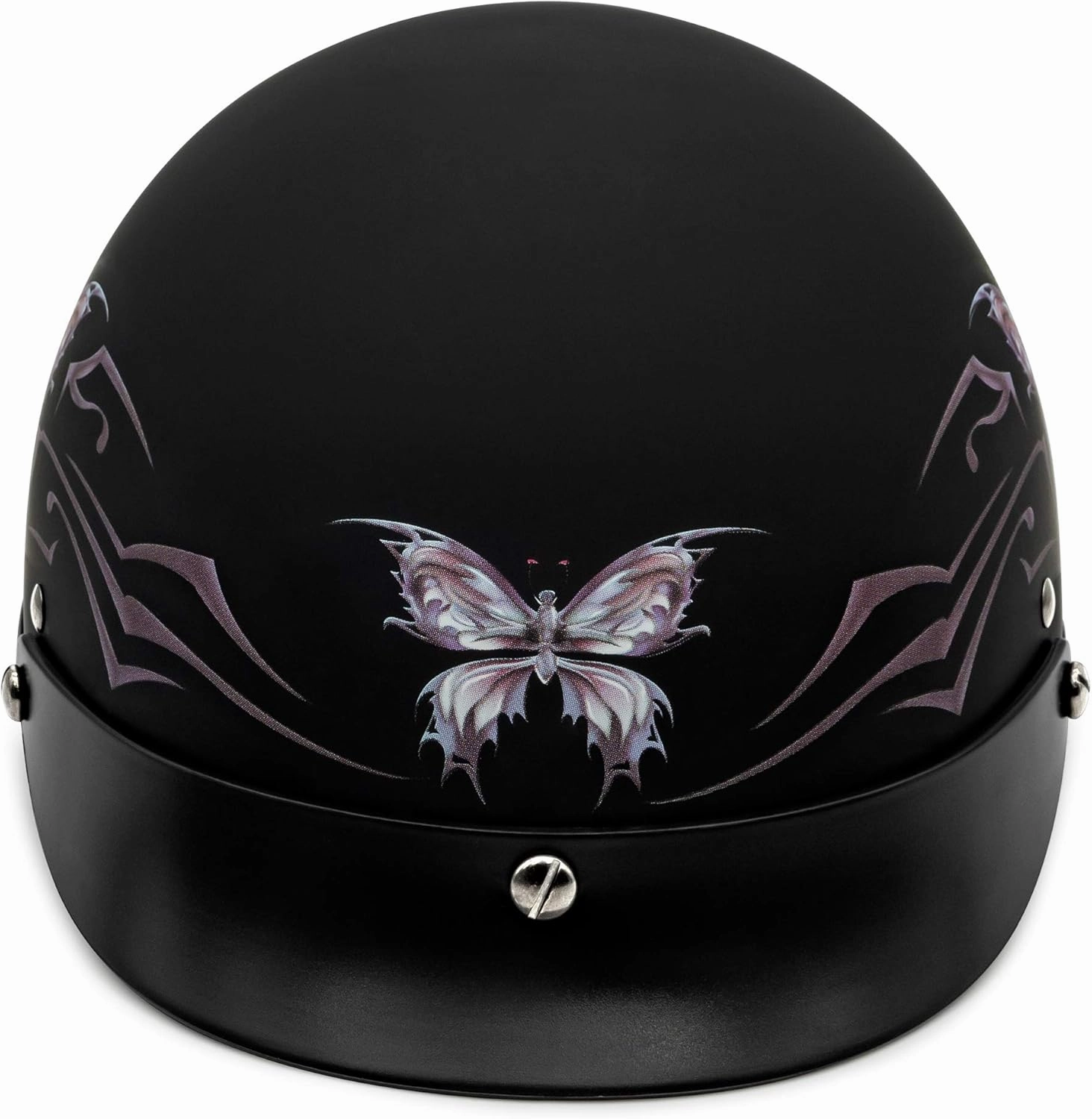VCAN Cruiser Intricate Butterfly Motorcycle Half Helmet