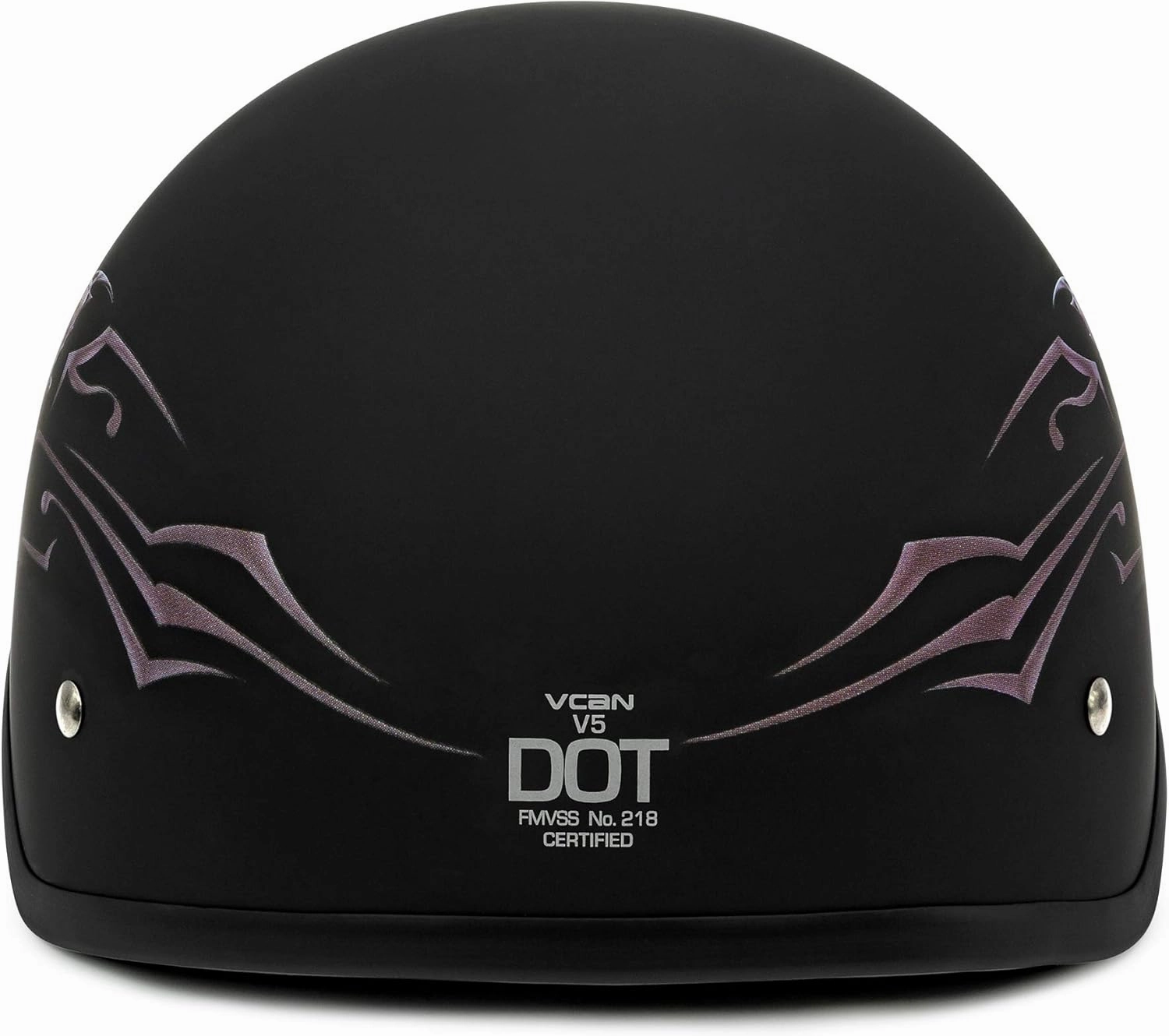 VCAN Cruiser Intricate Butterfly Motorcycle Half Helmet