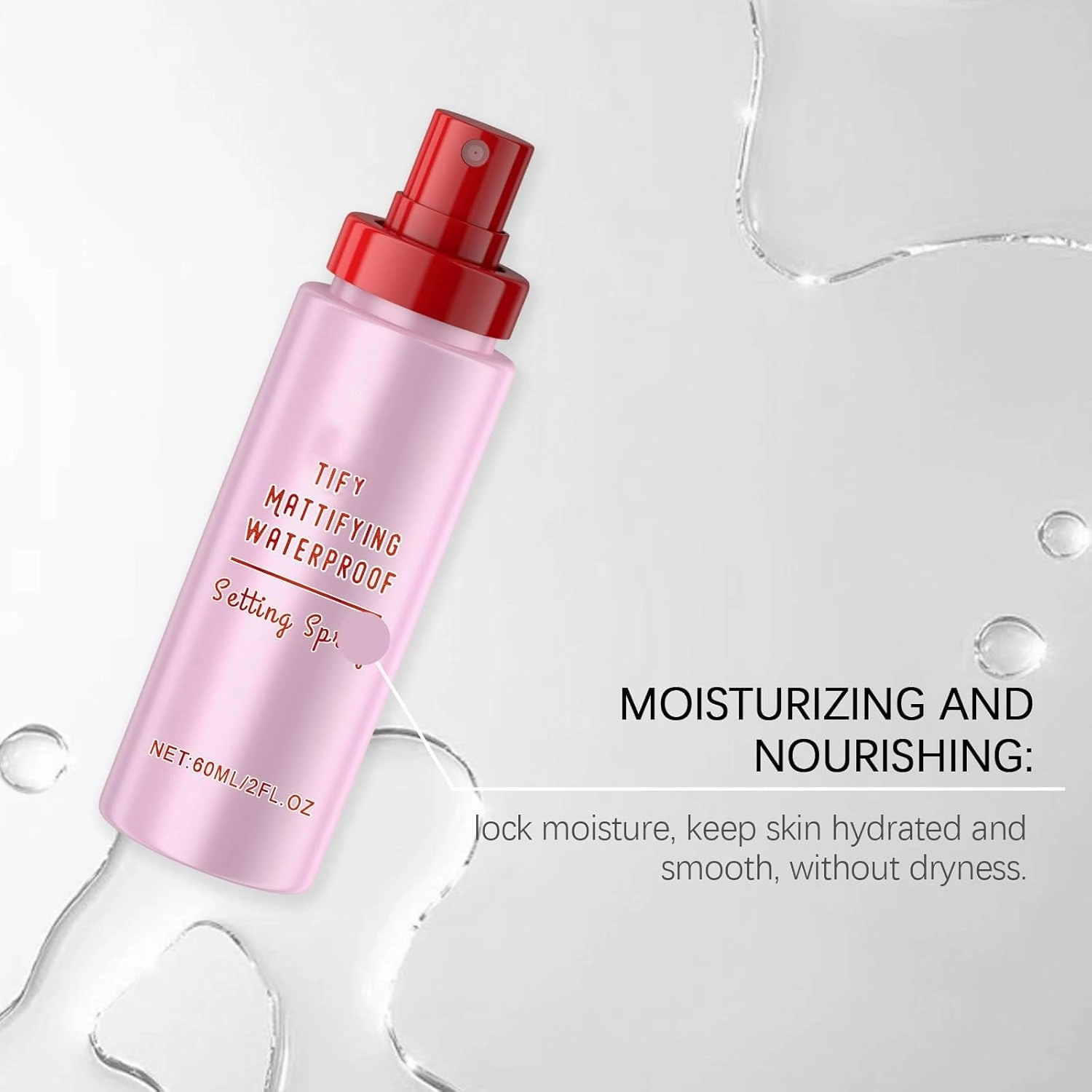Velorasi Powder Melt Glass Setting Spray, Ultra-Smooth Finish- Size Setting Spray, Makeup Wear up to 12 Hours, Hydrating (2 PCS, 2 FL.OZ)