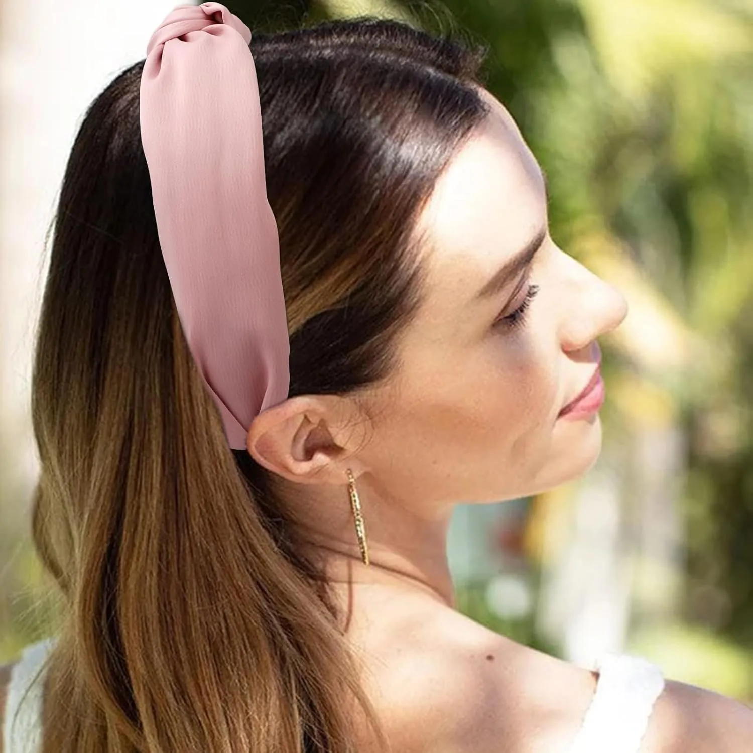 VELSCRUN Colorful Knotted Silk Satin Headbands Pack - Wide Boho Headbands for Women, Cute Fashion Hair Accessories & Gifts