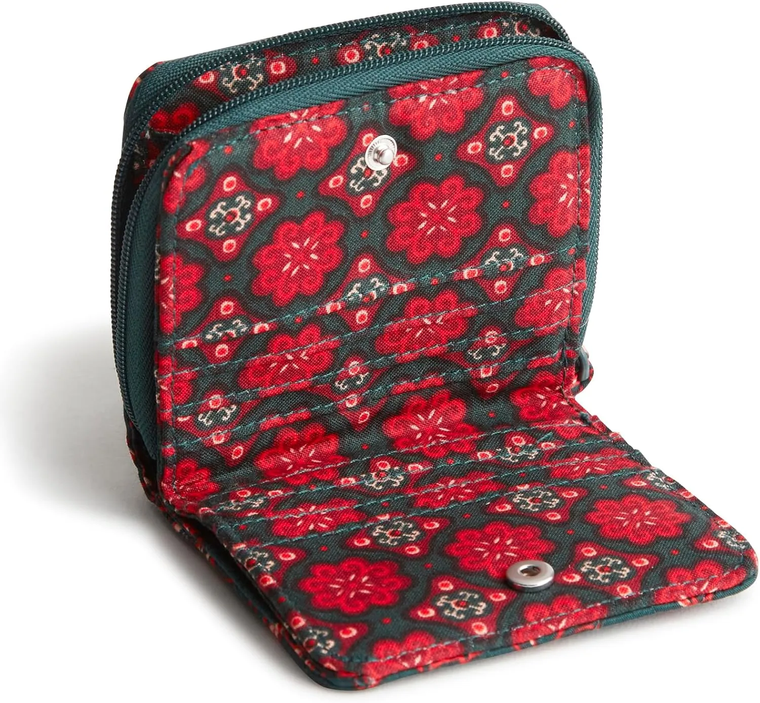 Vera Bradley Premium Cotton Small Zip-Around Wallet