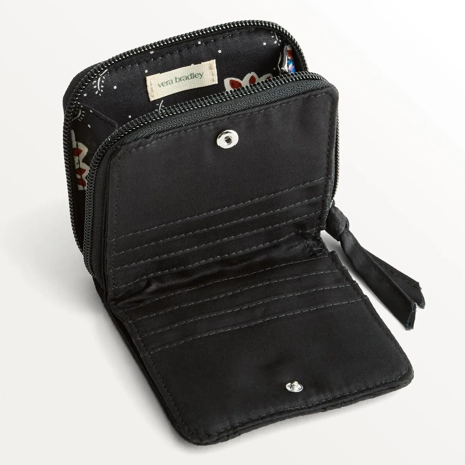 Vera Bradley Premium Cotton Small Zip-Around Wallet