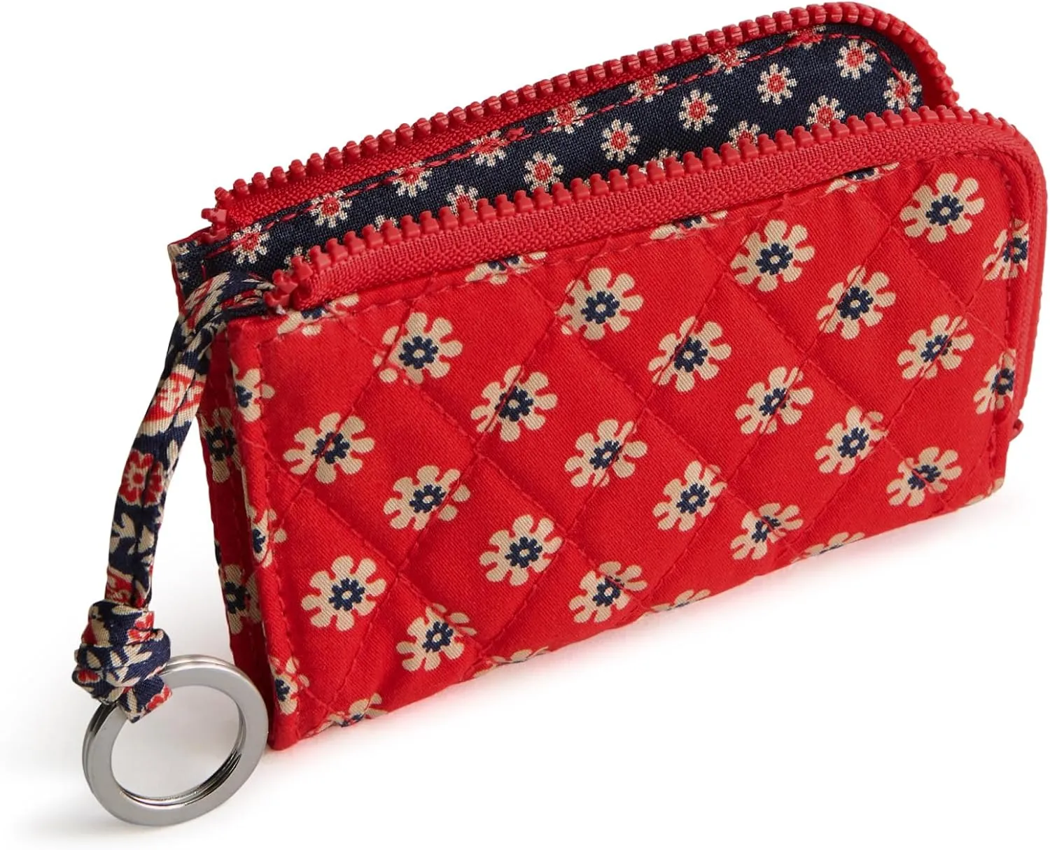 Vera Bradley Women's Premium Cotton Zip Card Pouch ID Case