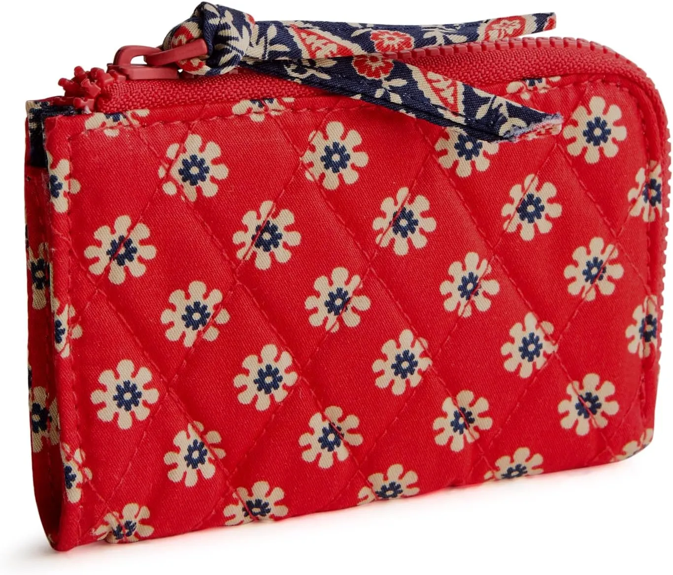 Vera Bradley Women's Premium Cotton Zip Card Pouch ID Case