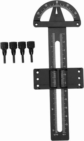 VGEBY RC Absorber Measuring Tool, Aluminium Alloy Adjustable Measurement Wheel Adjustment Shock for RC Car (Black) Model Car Accessories Rc Shock