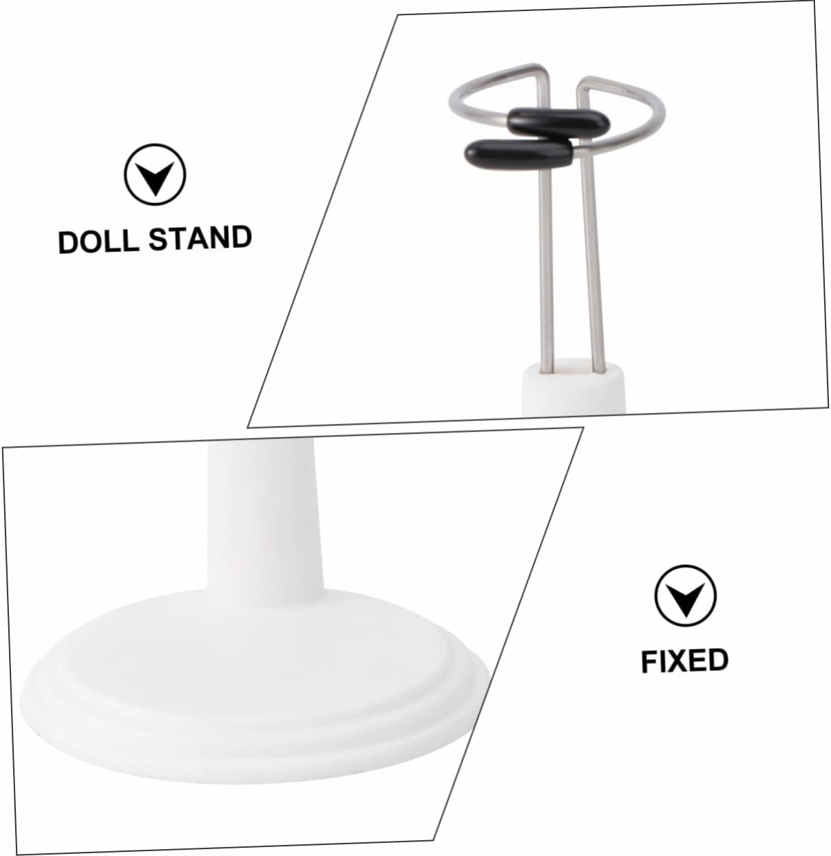 VICASKY 4sets 15cm Doll Leg Stand Display Holder Accessories for Plushies Action Figures 4pcs*4