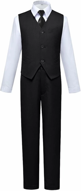 Visaccy Boys Suits Slim Fit Dress Clothes Ring Bearer Outfit