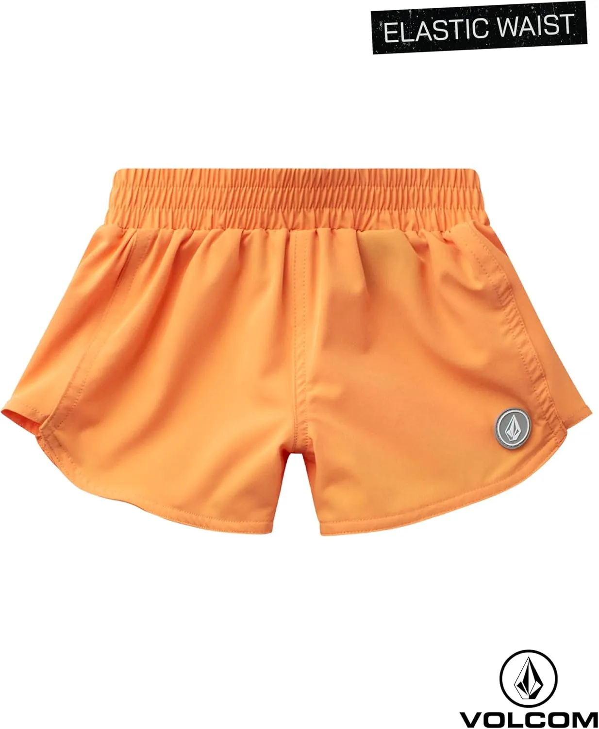 Volcom Girls' Swimsuit Set - UPF50  Quick-Dry Girls One Piece Swimsuits with Matching Swim Shorts for Swimming (Sizes: 2T-16)