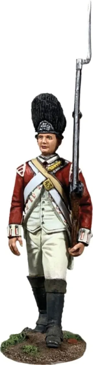 W. Britain American Revolution 16120 British 43rd Regiment of Foot Grenadier Marching with Rifle 1:30 Scale Metal