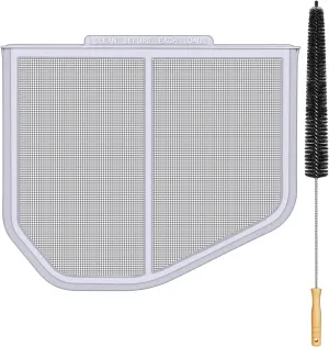 W10120998 Lint Filter Replacement for Kenmore Maytag Whirlpool Dryers, Upgraded Stainless Steel Mesh Screen, Ultra Durable Lint Trap with Dryer Vent Cleaner Brush, Filter Size 12.1 * 10.6 * 0.8 inch