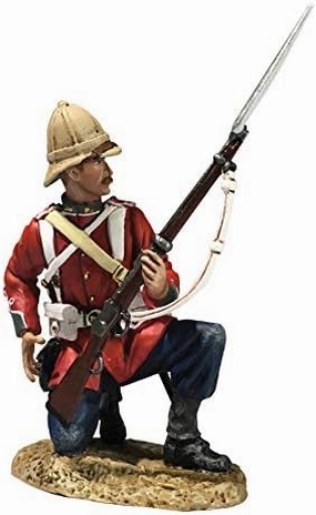 W. Britain Soldiers 20186 Anglo Zulu War 24th Foot Kneeling Loading