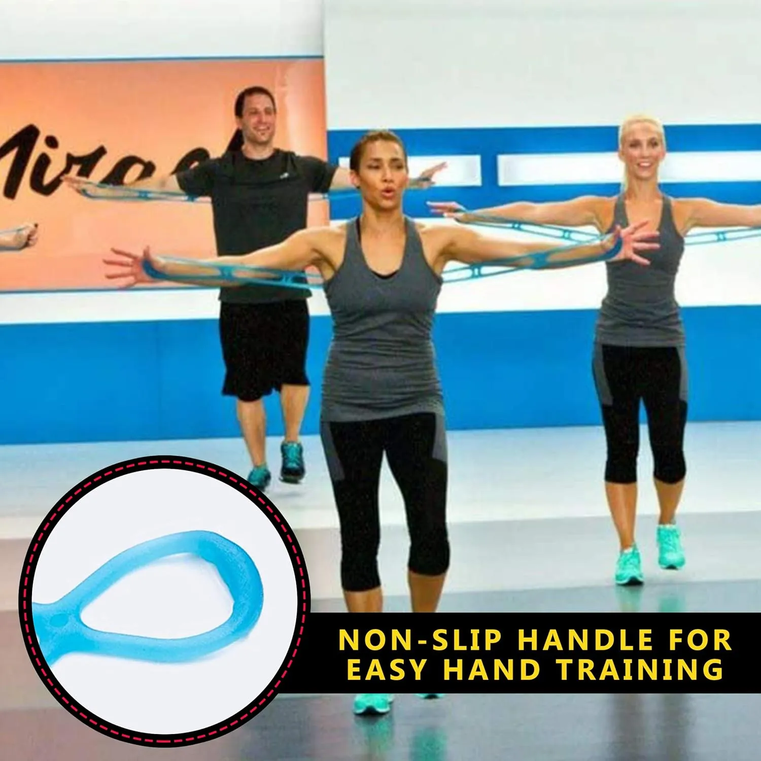 Walk at Home Workout Bands 7 Ring Adjustable Resistance Bands for Working Out Home Workout Walking Exercise Workout Bands Fitness Program Exercise Bands Stretch Bands for Recovery