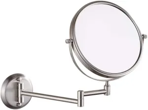 Wall Mounted Double Sided Makeup Mirrors Magnifying Extend Sturdy Adjustable Cosmetic Mirror Shaving Bathroom Vanity Mirror (Color : 7X, Size : 6inch)
