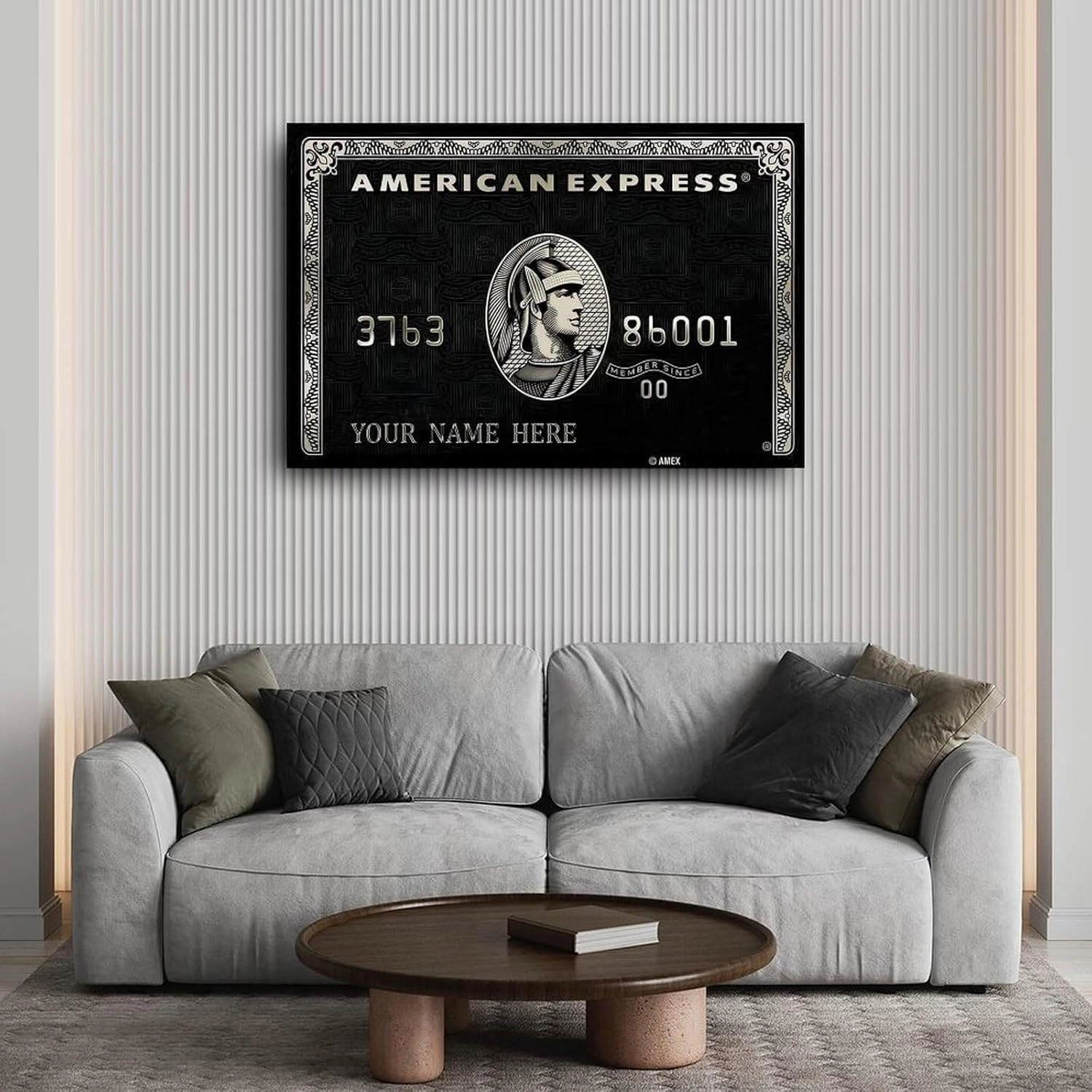 Wall Art Poster American Express Card Poster Office Poster Canvas Painting Posters And Prints Wall Art for Living Room Bedroom Decor 30x20inch(75x50cm) Unframe-style