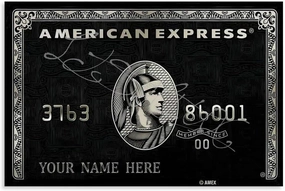 Wall Art Poster American Express Card Poster Office Poster Canvas Painting Posters And Prints Wall Art for Living Room Bedroom Decor 30x20inch(75x50cm) Unframe-style