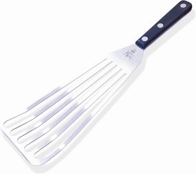 WALLFARM Fish Spatula - Pro-Grade Slotted Kitchen Turner - Stainless Steel - Long, Thin Metal Spatula for Flipping Delicate Foods, Fish, Eggs, Veggies - Perfect for Grilling, Frying, Griddle - 13.78"