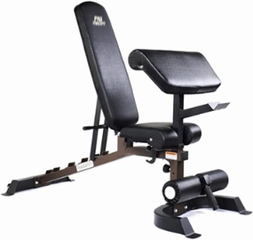 WASHLA Squat Rack Abdominal Muscle Plate Training Bench for Home Gym, Foldable Workout Bench Press, Indoor Multi-Purpose Exercise Incline Decline Bench