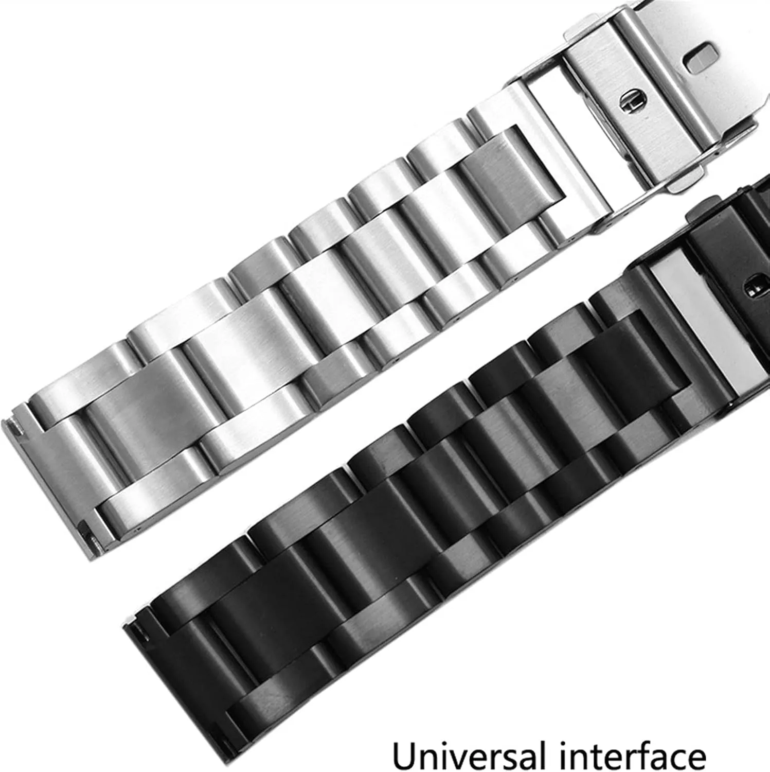 Watch Strap Solid Stainless Steel Strap 22mm 24mm 26mm Quick Release Metal Strap Strap Watch Bracelet Silver