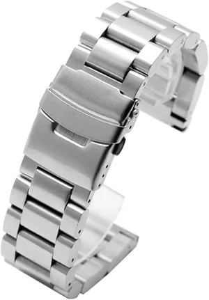 Watch Strap Solid Stainless Steel Strap 22mm 24mm 26mm Quick Release Metal Strap Strap Watch Bracelet Silver