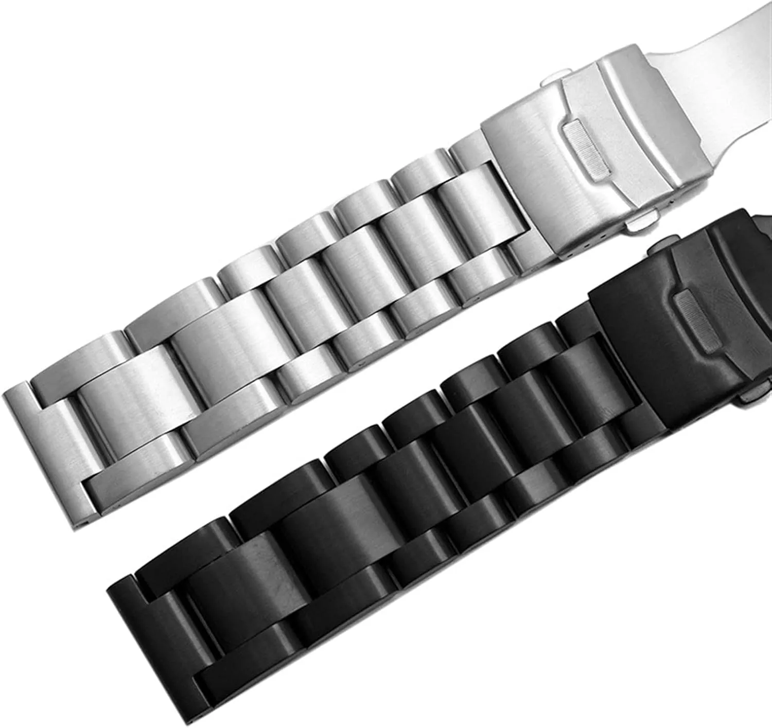 Watch Strap Solid Stainless Steel Strap 22mm 24mm 26mm Quick Release Metal Strap Strap Watch Bracelet Silver