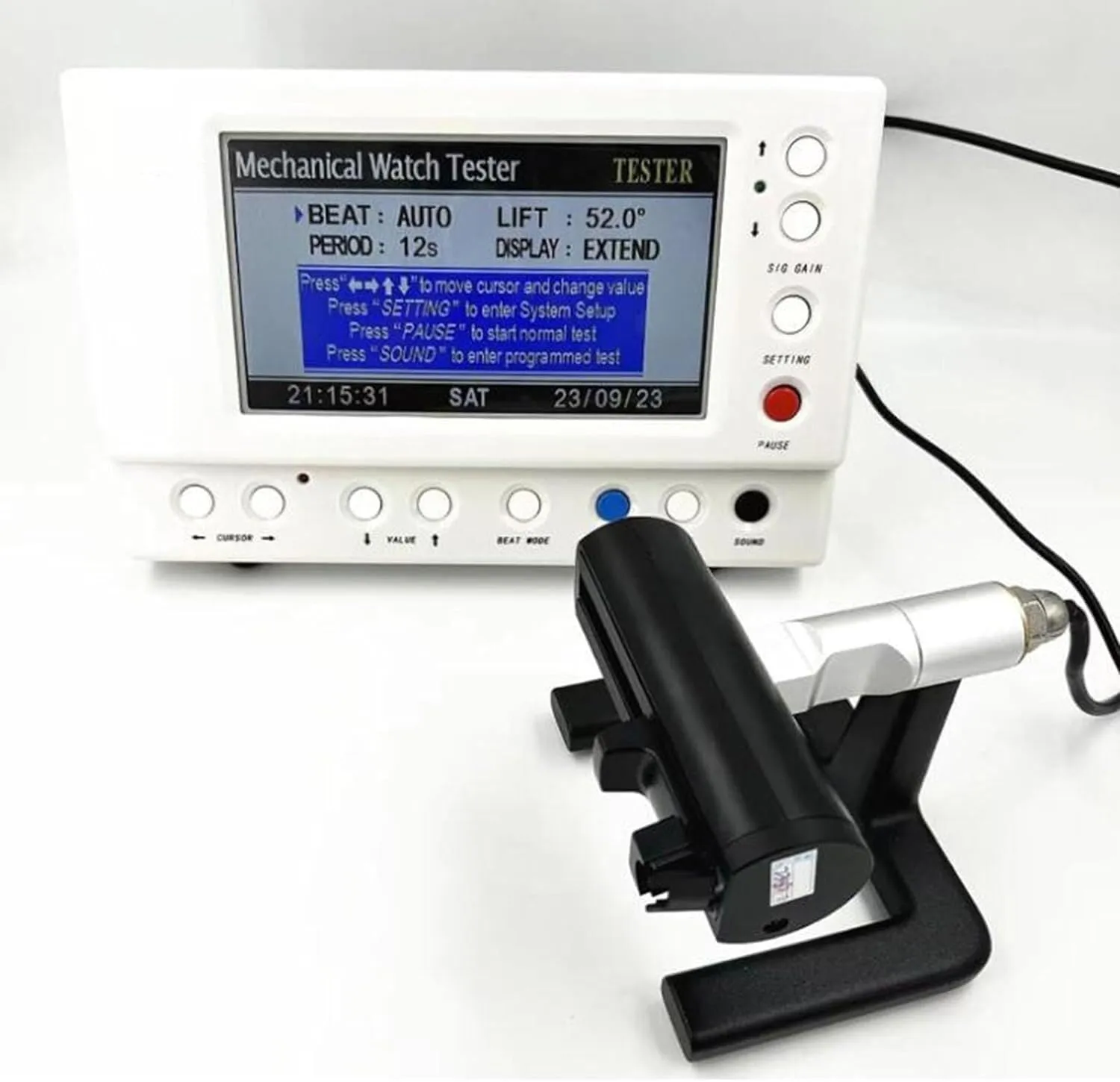Watch Tester Multifunction Timegrapher No.6000, Watch Timing Machine Calabration for Mechanical Watches,Adjustable Automatic Wear-Resistant Repairing Tool Multifunctional Instrument