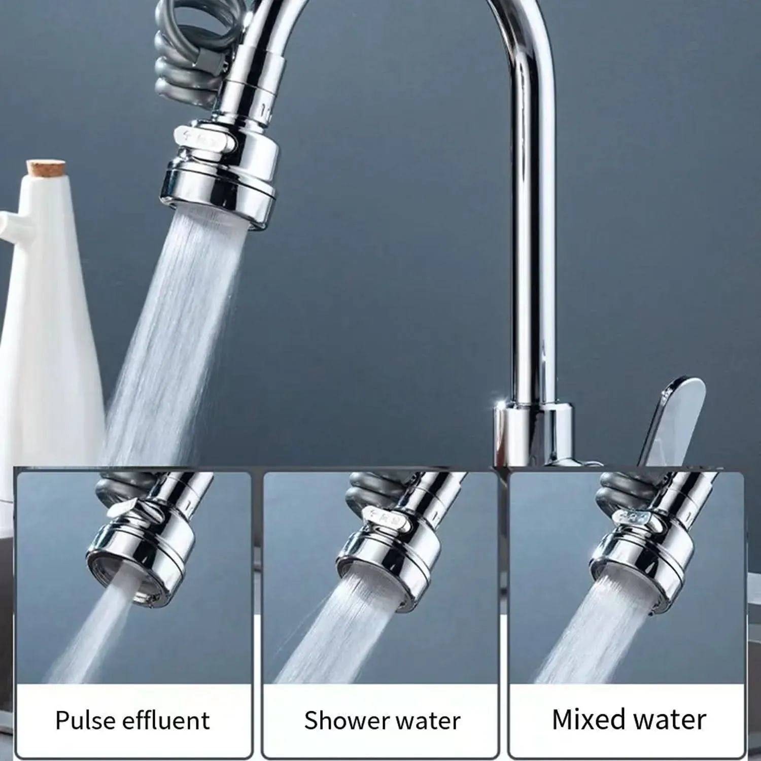 Water Faucet Extender – Flexible Kitchen Sink Sprayer Attachment (1 Pc)