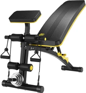 Weight Bench Adjustable Multifunction Fitness Chair, Adjustable Dumbbell Bench, Abdominal Muscle Training Bench Home Sit-ups Exercise Equipment Combination of Multiple Sports Modes Motion Device