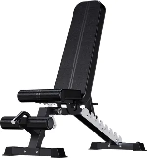 Weight Bench, Adjustable Workout Bench Press Set for Home Gym Full Body Strength Workout, Multi-Purpose Workout Bench for Incline Flat Decline Sit Up Bench for Full Body